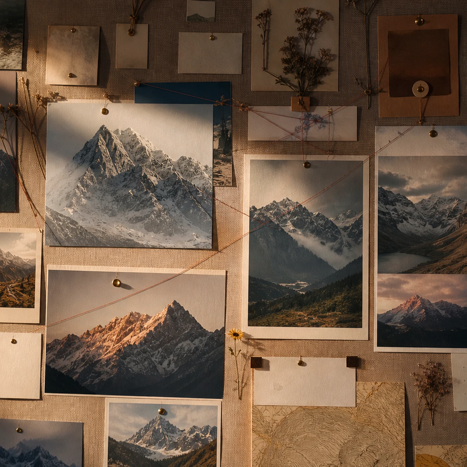 Snow mountain atmosphere for the monthly selection